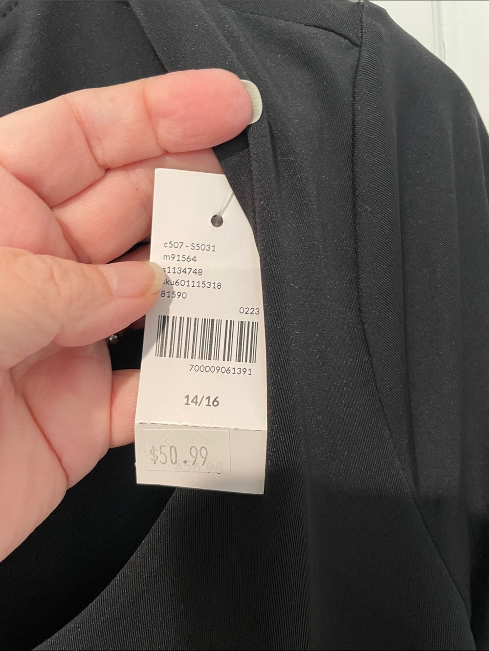 Lane Bryant Black Scoop Neck Short Sleeve Bodysuit 14/16 - Picture 4 of 4